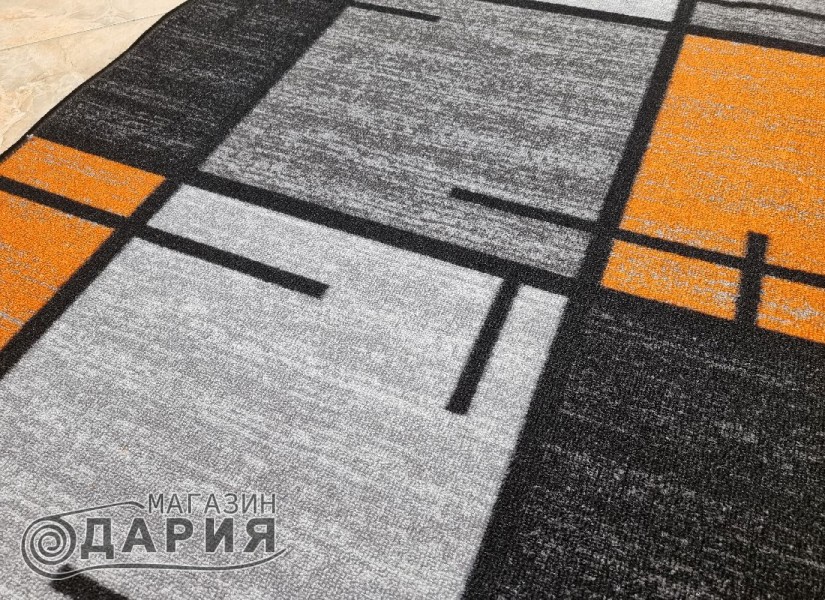Мокетена пътека ERIKA 8010 grey/orange